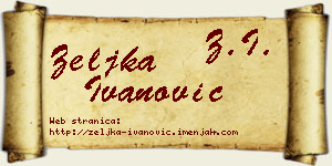 Željka Ivanović vizit kartica